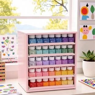 拼豆收纳盒信盘平替A4纸克维索桌面文件柜抽屉式收纳盒分层置物架