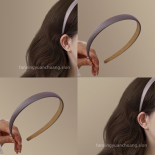 日韩简约细款绸缎彩色发箍少女甜美可爱气质头箍经典百搭压发发饰