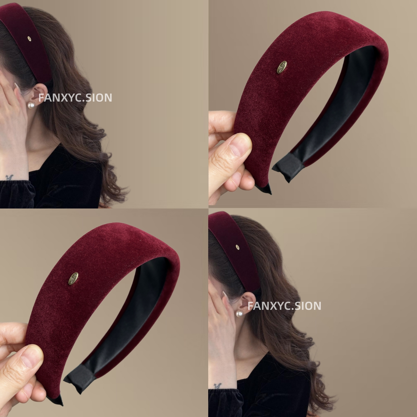 丝绒宽边发箍女2025新款日常外戴