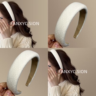 【云间藏月】小清新布艺发箍百搭高颅顶头箍秋冬气质时尚旅行发卡