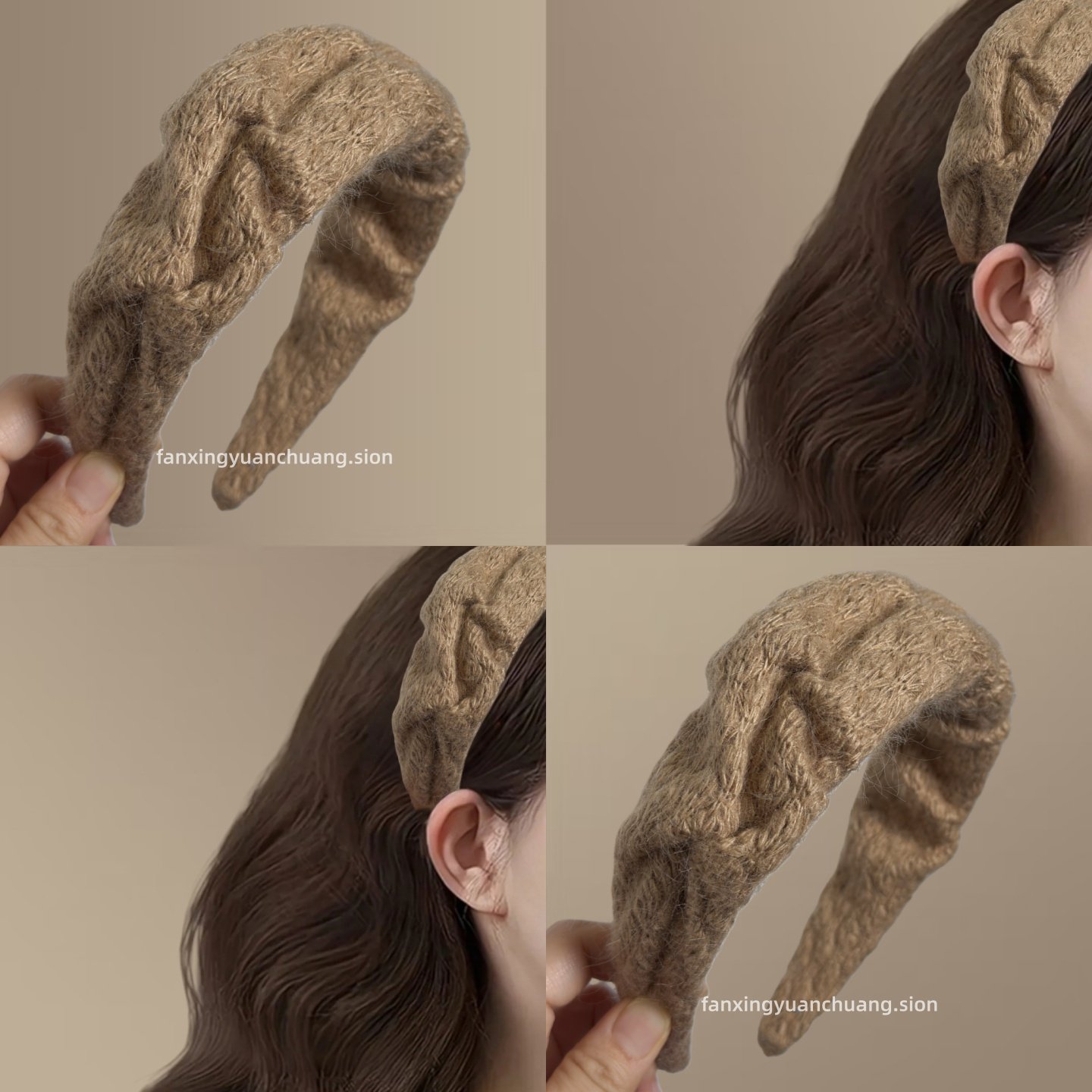 【曲奇暖茶】高颅顶毛线发箍时尚外出宽版头箍秋冬气质旅行发卡,户外/登山/野营/旅行用品,旅行发卡,淘宝优惠券,粉丝福利购,淘宝优惠卷