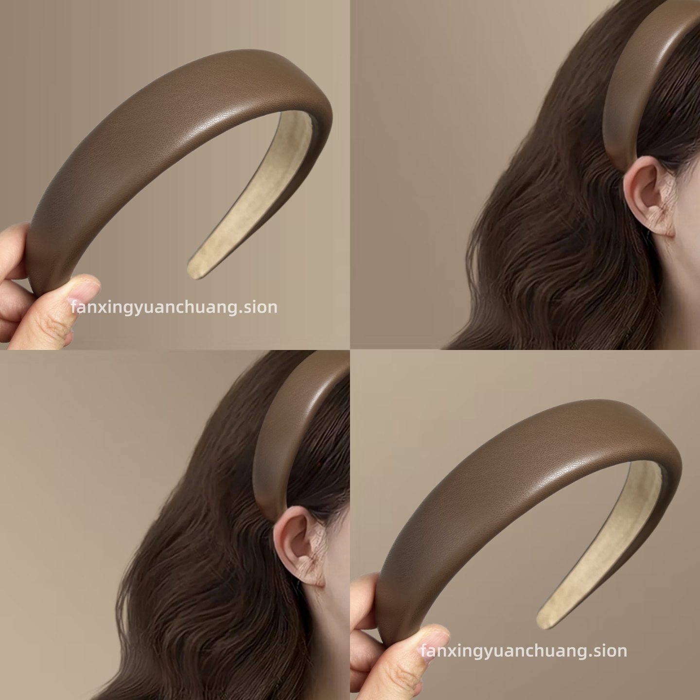 海绵高颅顶皮质宽发箍女网