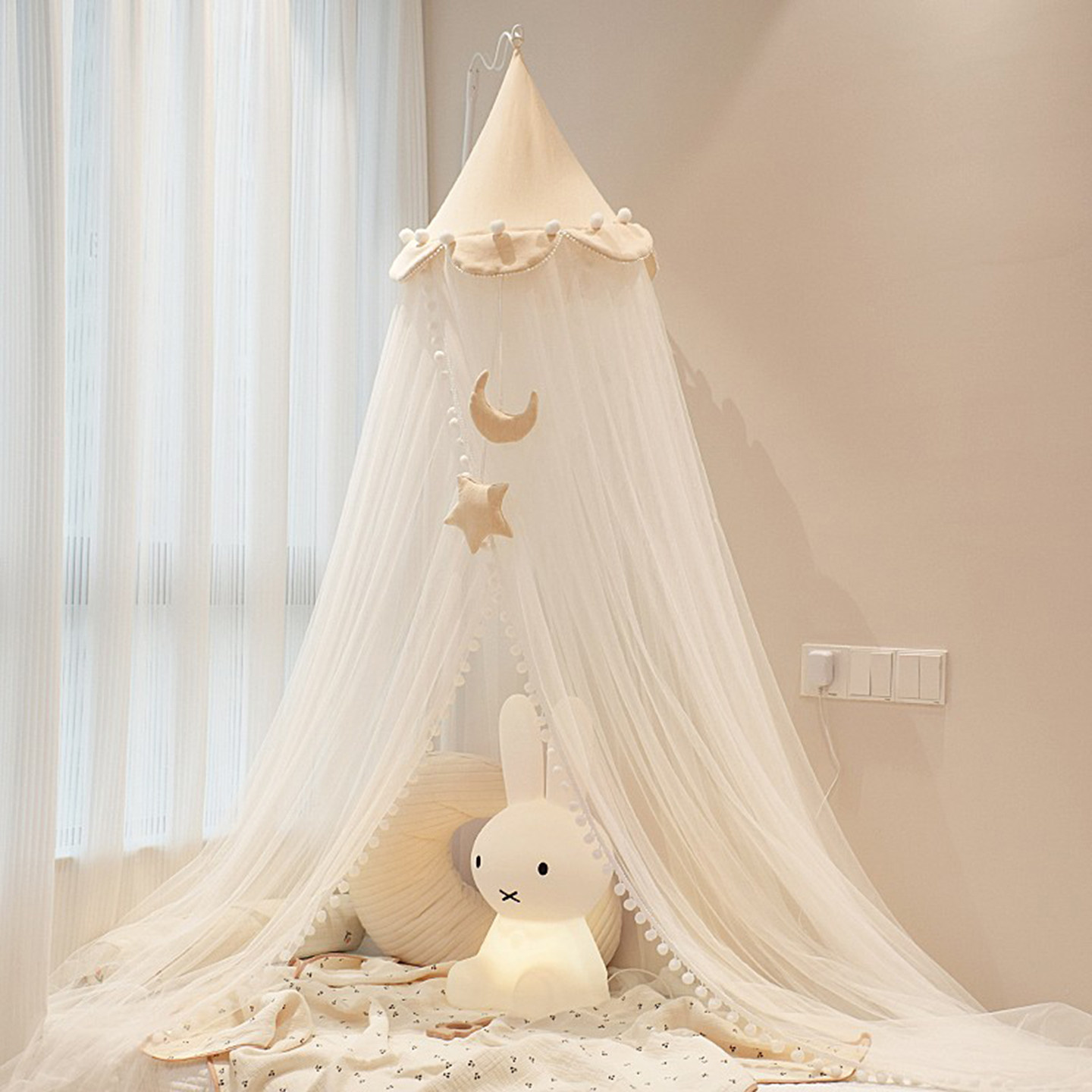 婴儿床蚊帐罩宝宝防蚊罩新生儿儿童帐篷游戏屋蒙古包通用落地支架,婴童用品,婴童蚊帐/婴童防摔蚊帐,淘宝优惠券,粉丝福利购,淘宝优惠卷