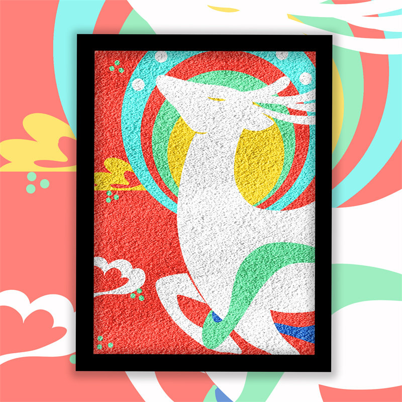 敦煌非遗纸浆画手工diy材料包