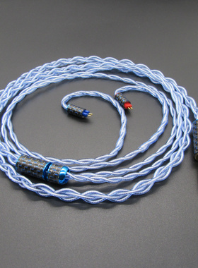 发烧级 单晶铜镀银0.78 2PIN MMAX 耳机升级线适用水月雨  kato