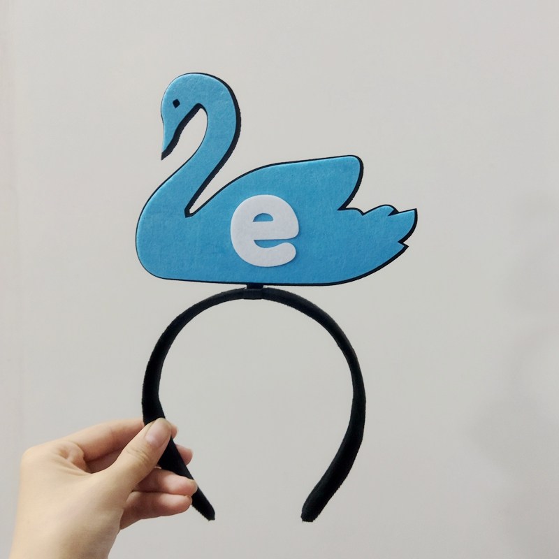 定制儿童幼儿园小生学拼音字母卡通教学益智启蒙道具识字发箍饰品