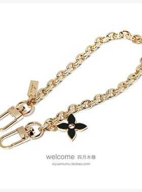 7MM链黑色花挂饰O形小包延长链手机壳链条短链包挂链金属包饰链