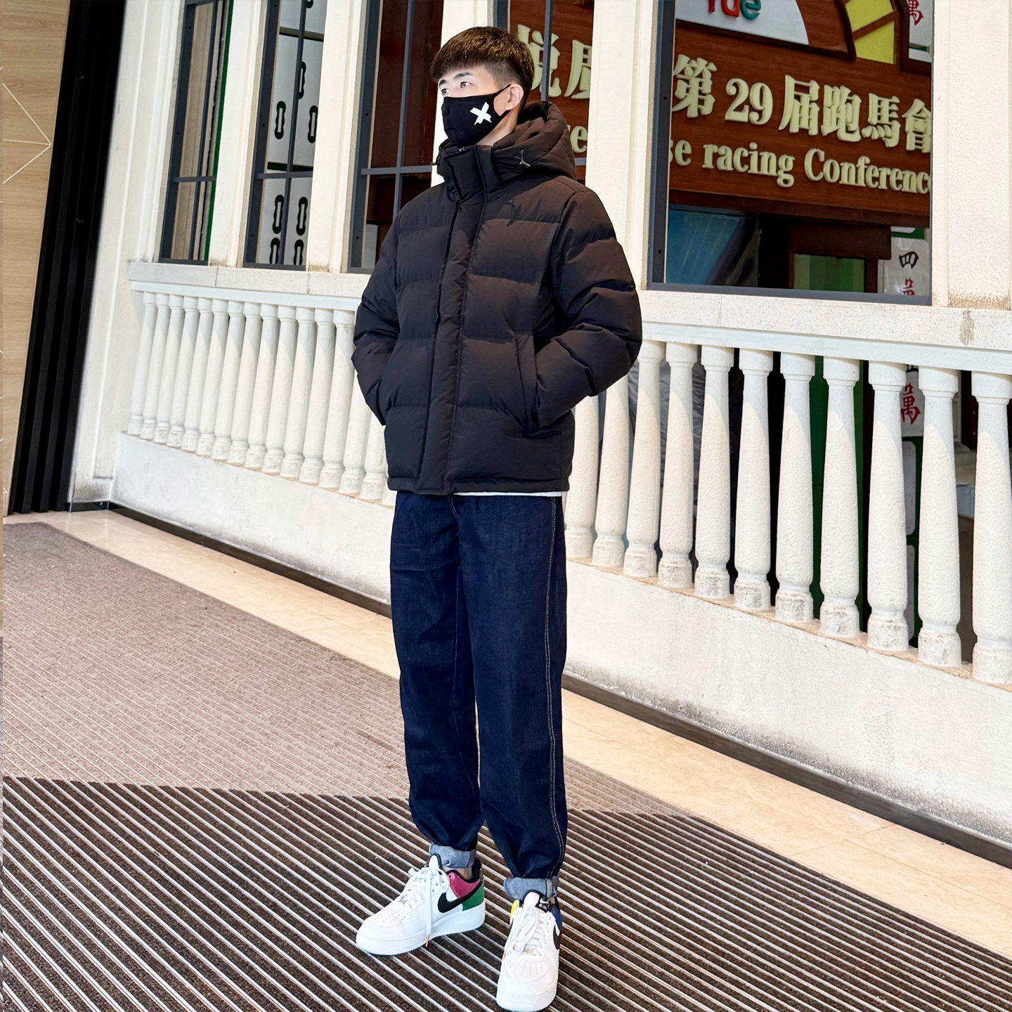 加厚短款羽绒服男纯色可拆卸连帽95绒男士冬装外套情侣极寒新款潮