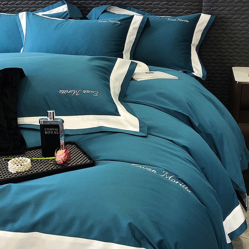 亲肤裸睡100支长绒棉全棉四件套