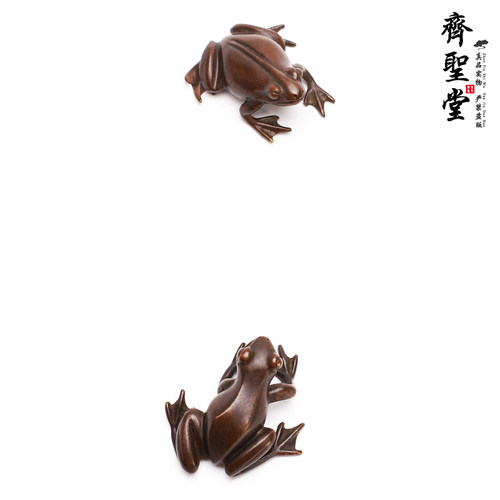 齐圣堂日式风茶道盖托配件铜制