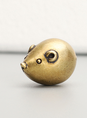 做旧小老鼠手把大肚招财家居挂件