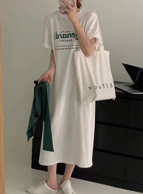 睡裙女连衣裙大码短袖睡衣家居服