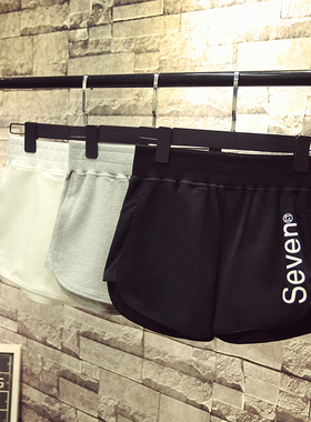 短裤女夏季黑色休闲裤热裤百搭宽松薄款健身运动裤跑步睡裤家居裤