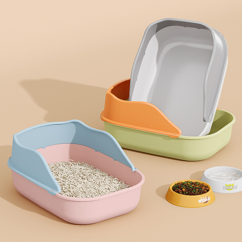 2024创格宝新款特大猫砂盆厕所宠物用品大号加宽猫咪半封闭防喷溅