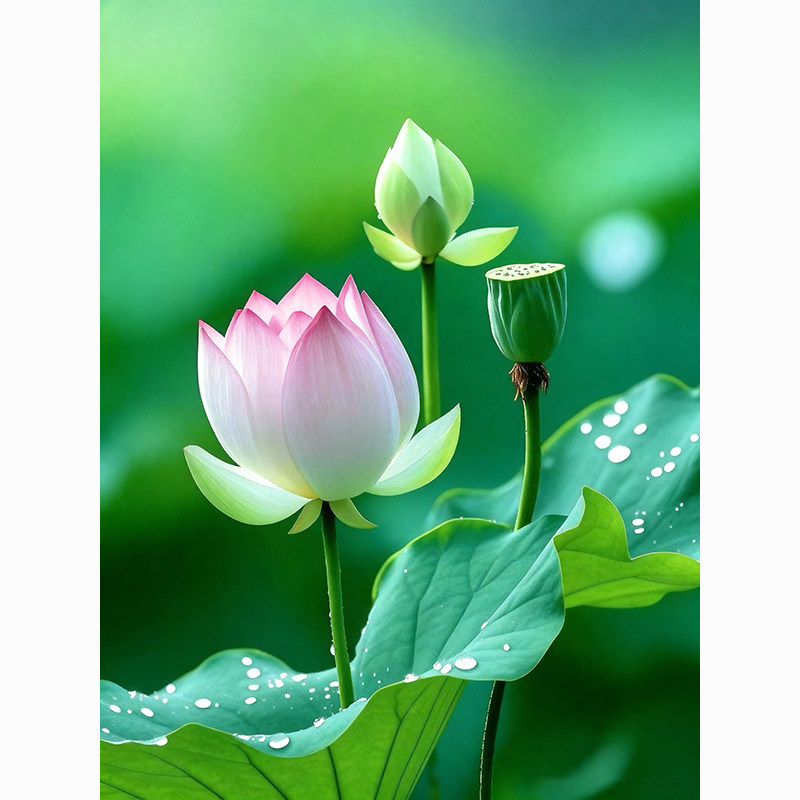 厨房荷花净秽卫生间装饰画客厅画玄关画莲花墙画带背胶自粘贴画,家居饰品,现代装饰画,淘宝优惠券,粉丝福利购,淘宝优惠卷