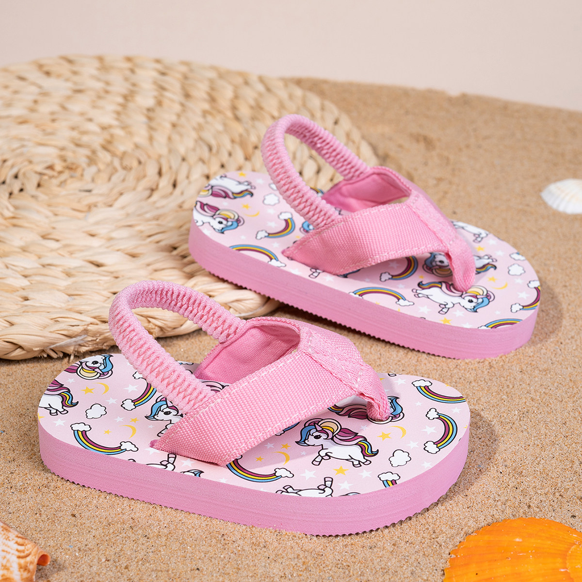 夏季新款儿童拖鞋人字拖男童女童鞋沙滩鞋宝宝鞋子夹脚拖凉鞋