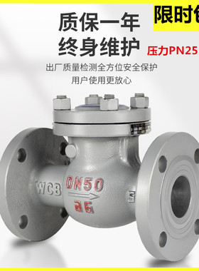 铸钢旋启式法兰止回阀H44H-25C-40C-64C高压蒸汽法兰止回阀单向阀