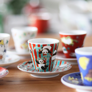 日本原装进口九谷烧陶瓷茶杯日式复古创意主人杯清酒杯烧酒杯姜妍