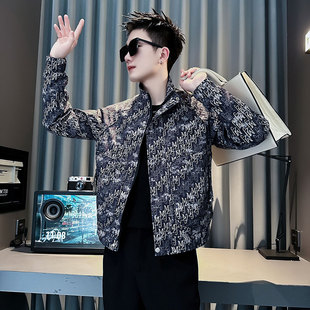 社会小伙店主风潮男夹克外套 J225 新款 P98控138 黑2 春装