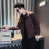 J268-P98控145 春装新款社会小伙店主风潮男夹克外套 咖1,男装夹克,电商A346,电商基地 J268-P98控145 春装新款社会小伙店主风潮男夹克外套 咖1,男装夹克,电商A346,电商基地