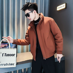 F220-P138 控188 社会小伙立领棉衣外套潮流修身棉服男 黑1图片