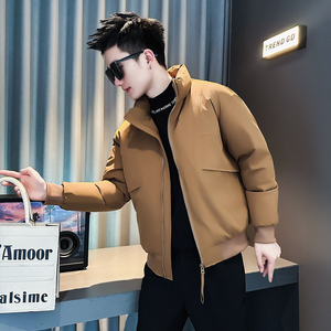 F210-P138 控178 社会小伙立领棉衣外套潮流修身棉服男 黄1图片