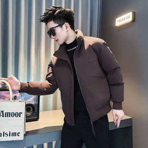 F210-P138 控178 社会小伙立领棉衣外套潮流修身棉服男 咖1,男装棉衣,电商A346