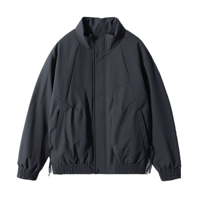 F220-P138控188社会小伙立领棉衣外套潮流修身棉服男黑1,男装棉衣,电商A346
