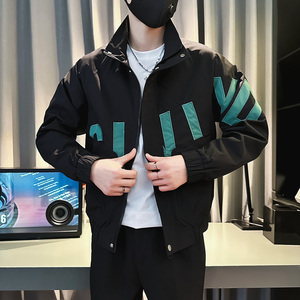 J171-P98控138 春装新款社会小伙店主风潮男夹克外套 黑2，男装夹克，电商A346