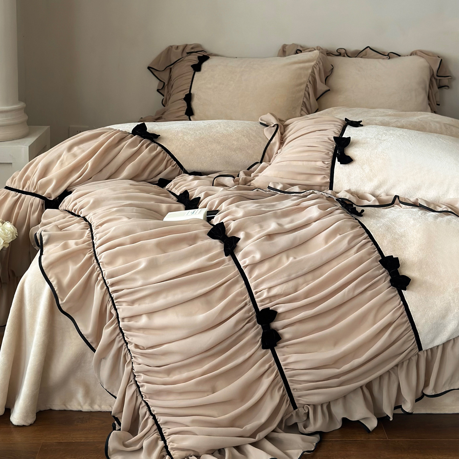 芙拉小姐︱法式冬季牛奶绒四件套