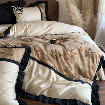 游落枫林︱法式复古全棉四件套