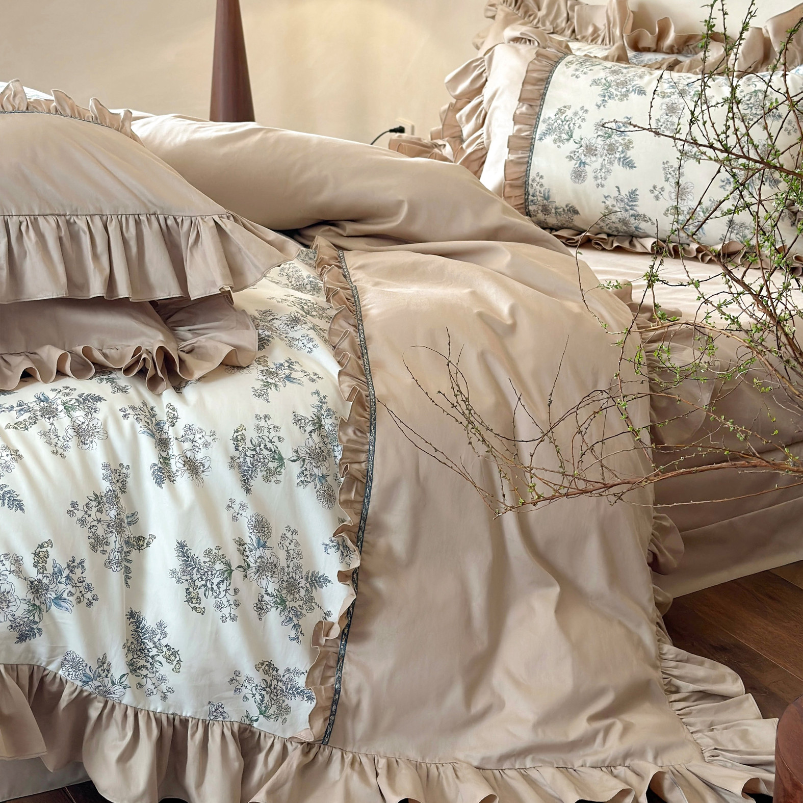 小城故事︱法式复古全棉四件套