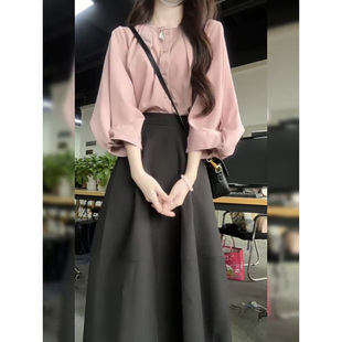 搭配一整套高级感小香风职业套装 夏装 裙御姐轻熟风穿搭通勤两件套