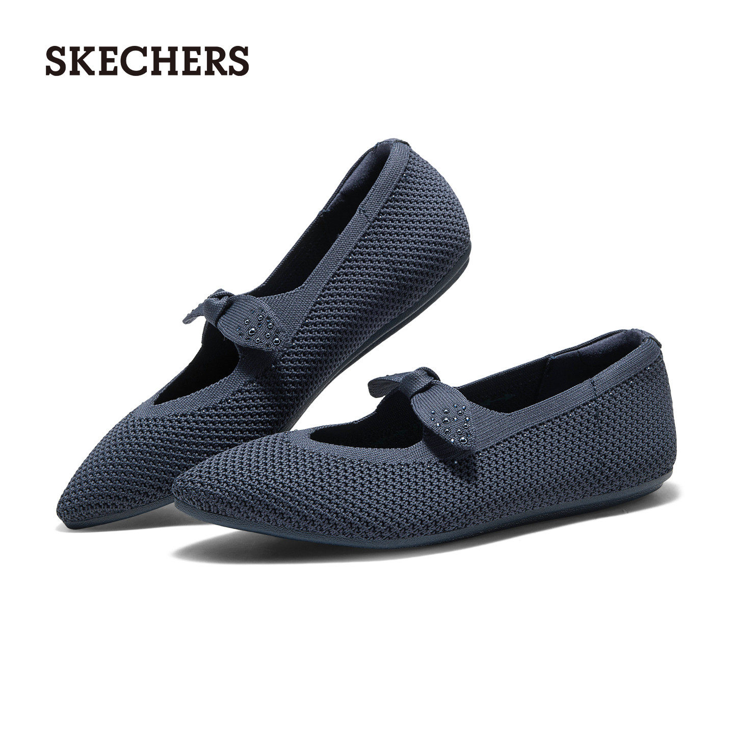 SKECHERS透气尖头玛丽珍