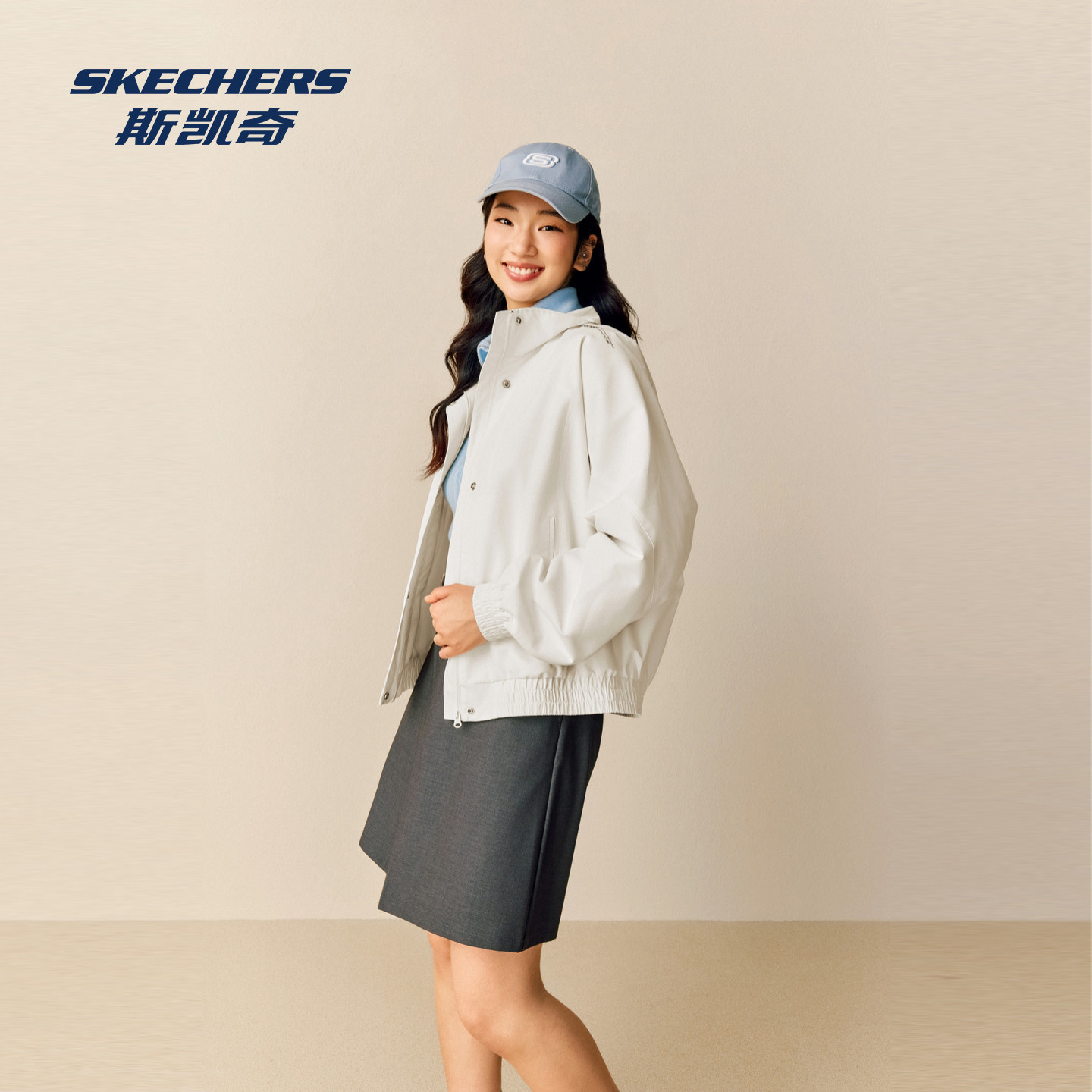 SKECHERS2026秋季梭织短