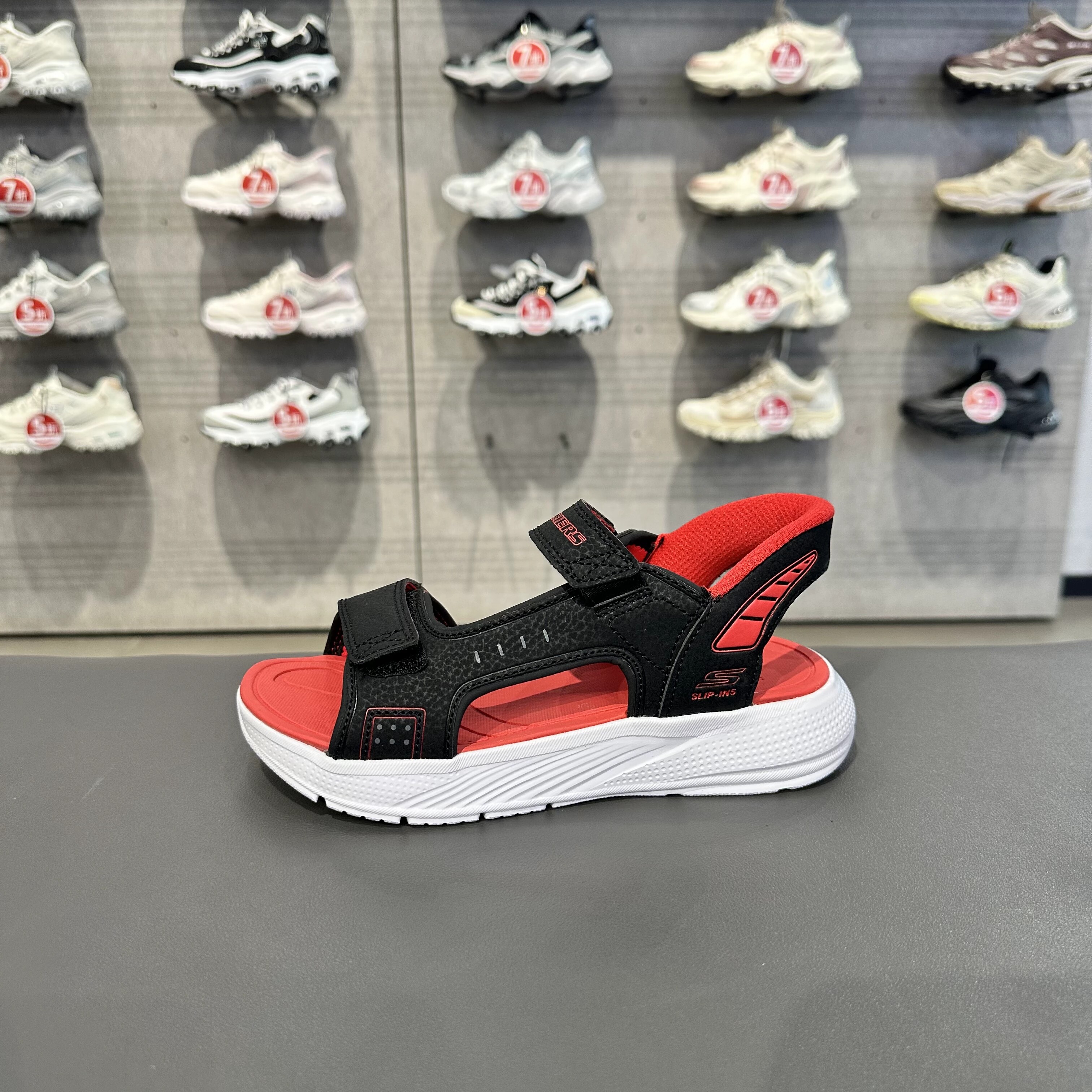 Skechers斯凯奇2026新款男童春夏季舒适休闲百搭露趾凉鞋407011L
