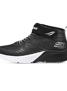 Skechers斯凯奇女童秋冬加绒保暖高帮魔术贴休闲雪地靴303070L