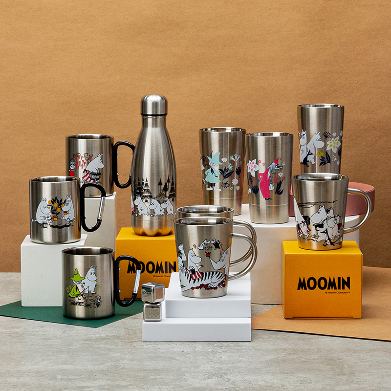 姆明moomin雙層不銹鋼隔熱杯