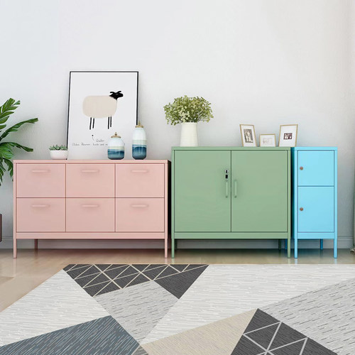 铁艺餐边柜储物柜斗柜卧室抽屉柜