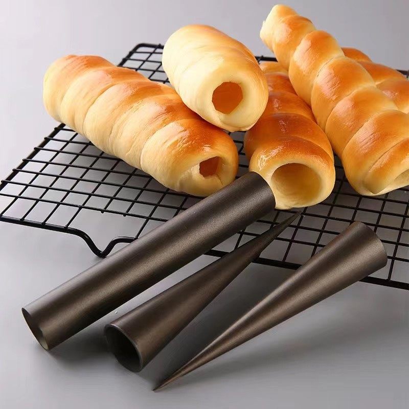 丹麦螺管 牛角空心奶油号角海螺面包 羊角酥尖角模具不沾可颂面包