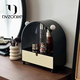 多尔顿化妆品收纳盒抽屉式口红香水护肤品置物架桌面亚克力收纳架