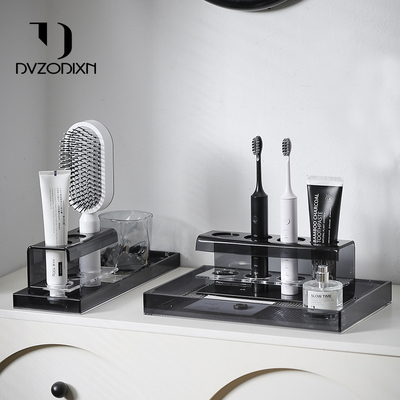 牙刷架高级感电动牙杯牙膏套装
