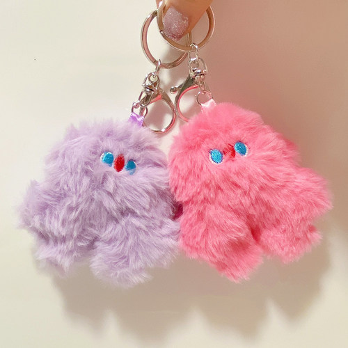 软萌萌毛绒小怪兽彩色搞怪可爱