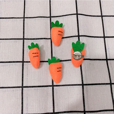 迷你款小萝卜diy发饰配件服饰包鞋袜手工胸针可爱毛绒小公仔辅料