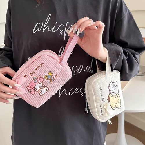 零钱包女生口红收纳包包迷你手拿包简约一层拉链手包女士手腕小包