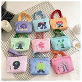 迷你小包包外出溜娃手机包手拎小布包杂物帆布包上班族钥匙小拎包