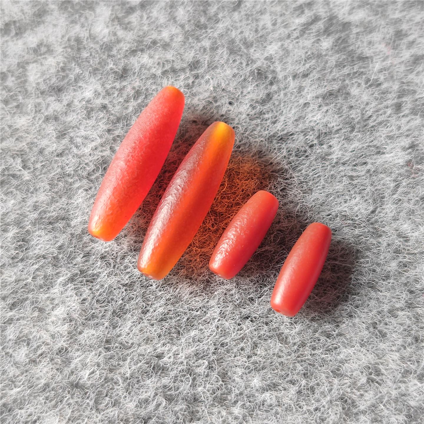 天然红玛瑙桶珠管珠散珠diy配珠串珠手工编织手串项链配饰