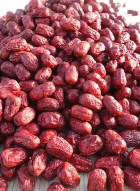 灰枣皮薄肉厚核小肉质细腻 清甜干湿适度 农家红枣500克包邮