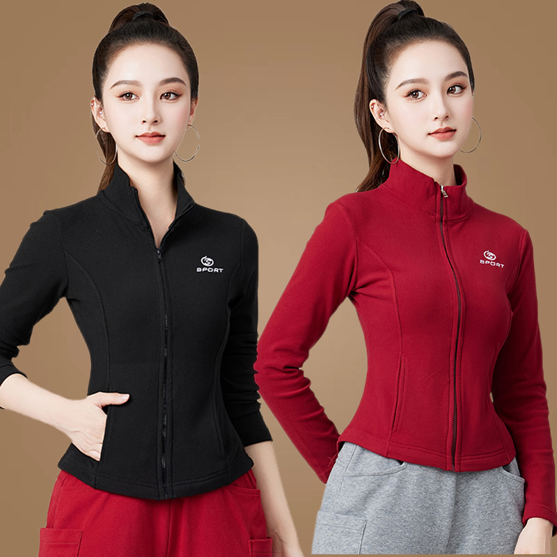 运动外套广场舞服装女秋冬新款