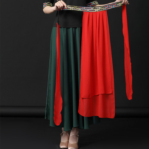 藏族舞小围裙西藏女民族广场舞